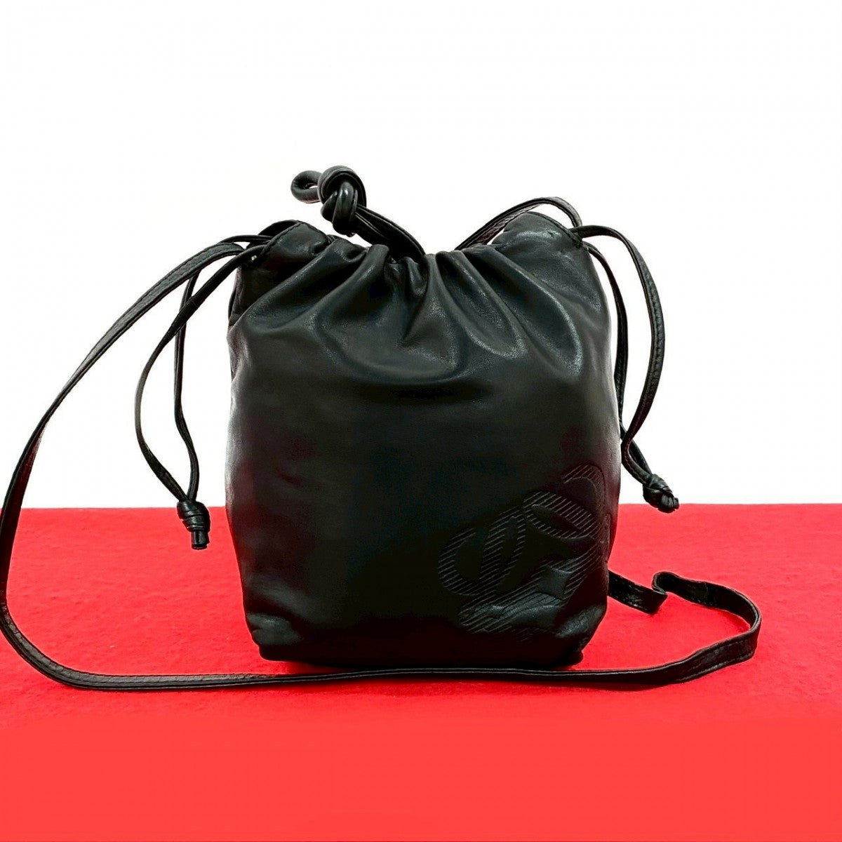 Loewe Shoulder Bag Leather Black