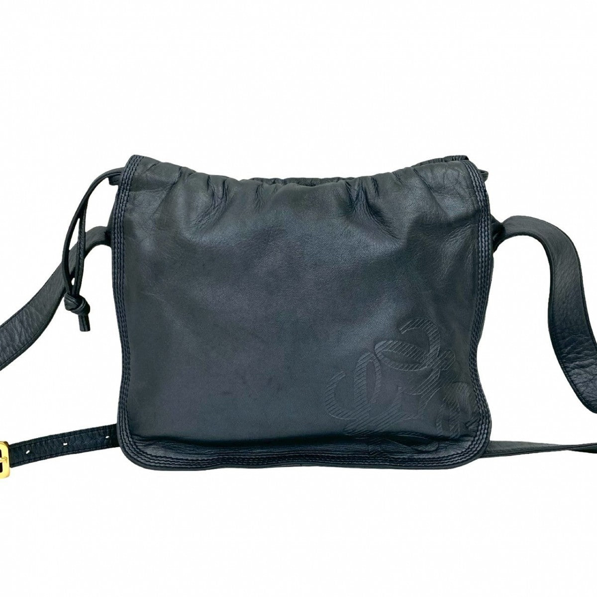 Loewe Shoulder Bag Leather Navy