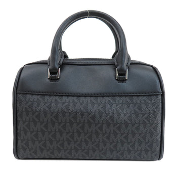 Michael Kors Handbag Pvc Black Mk Signature 2Way Women