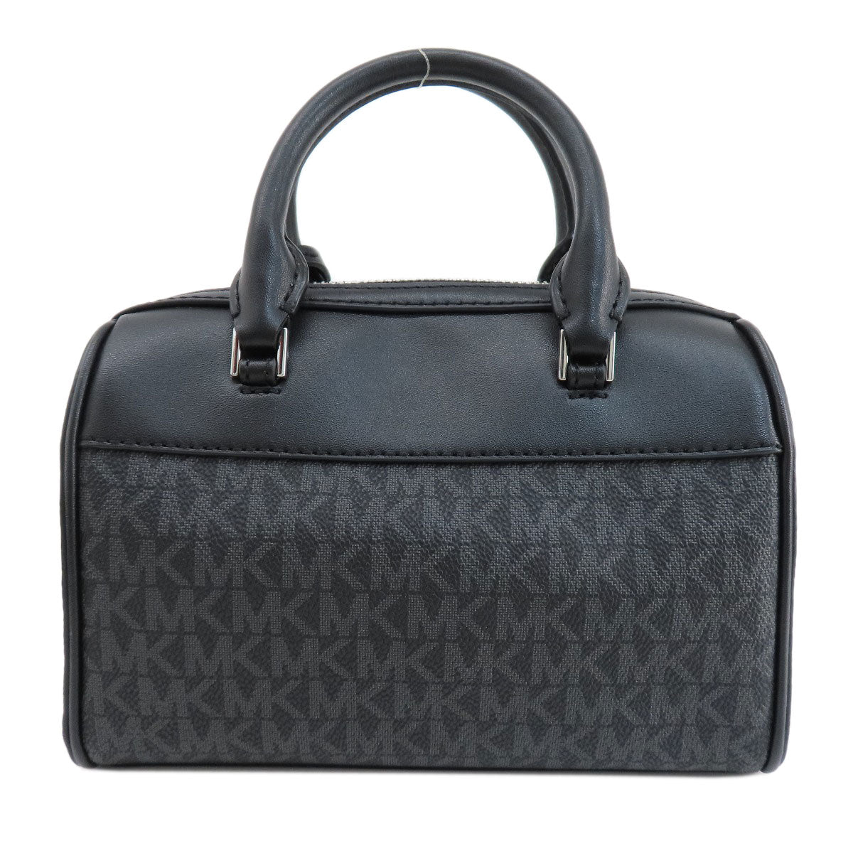 Michael Kors Handbag Pvc Black Mk Signature 2Way Women