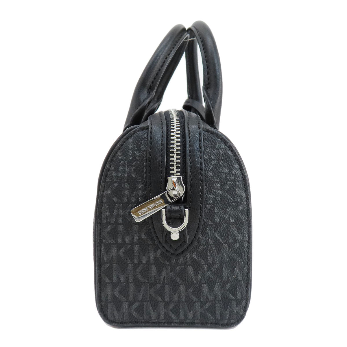 Michael Kors Handbag Pvc Black Mk Signature 2Way Women