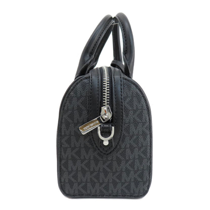 Michael Kors Handbag Pvc Black Mk Signature 2Way Women