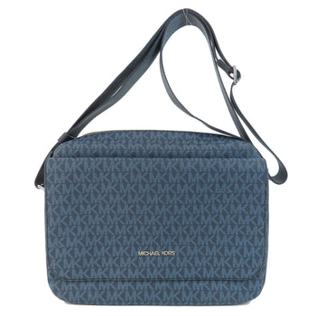 Michael Kors Shoulder Bag Pvc Blue Mk Signature Women