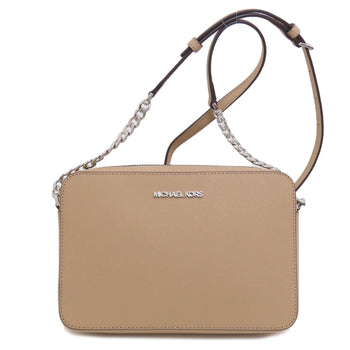 Michael Kors Shoulder Bag Pvc Beige Logo Women