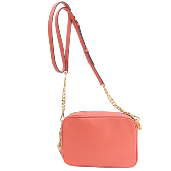 Michael Kors Shoulder Bag Leather Pink Logo Women