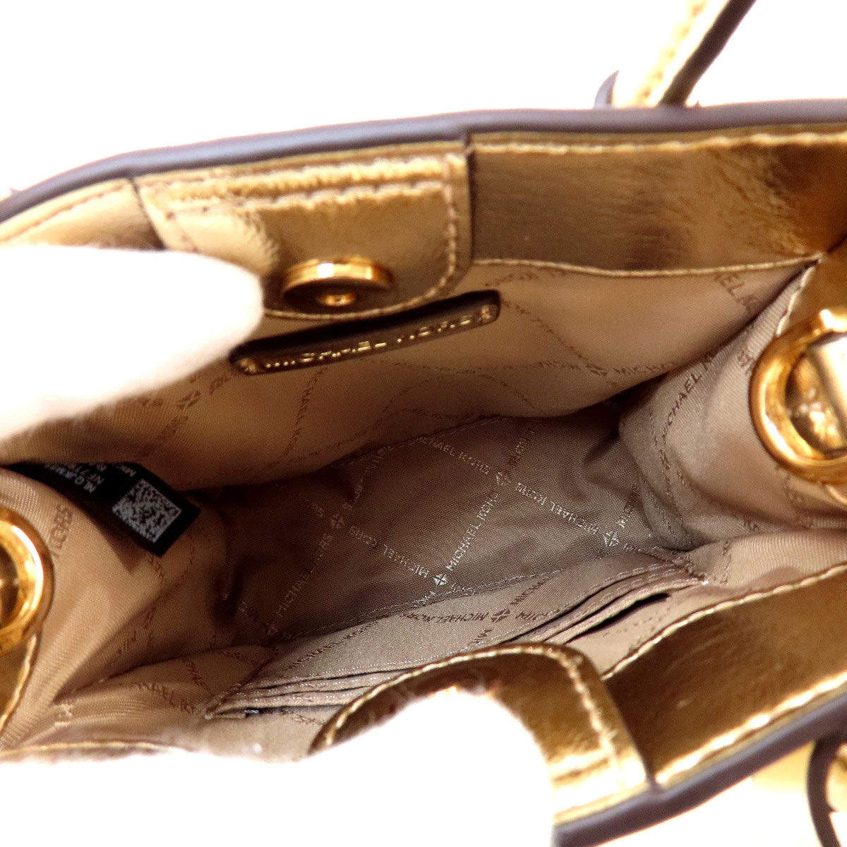 Michael Kors Handbag Pvc Gold Logo 2Way Women