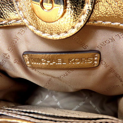 Michael Kors Handbag Pvc Gold Logo 2Way Women