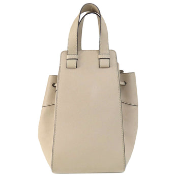 Loewe Handbag Calfskin Beige Hammock 2Way Women