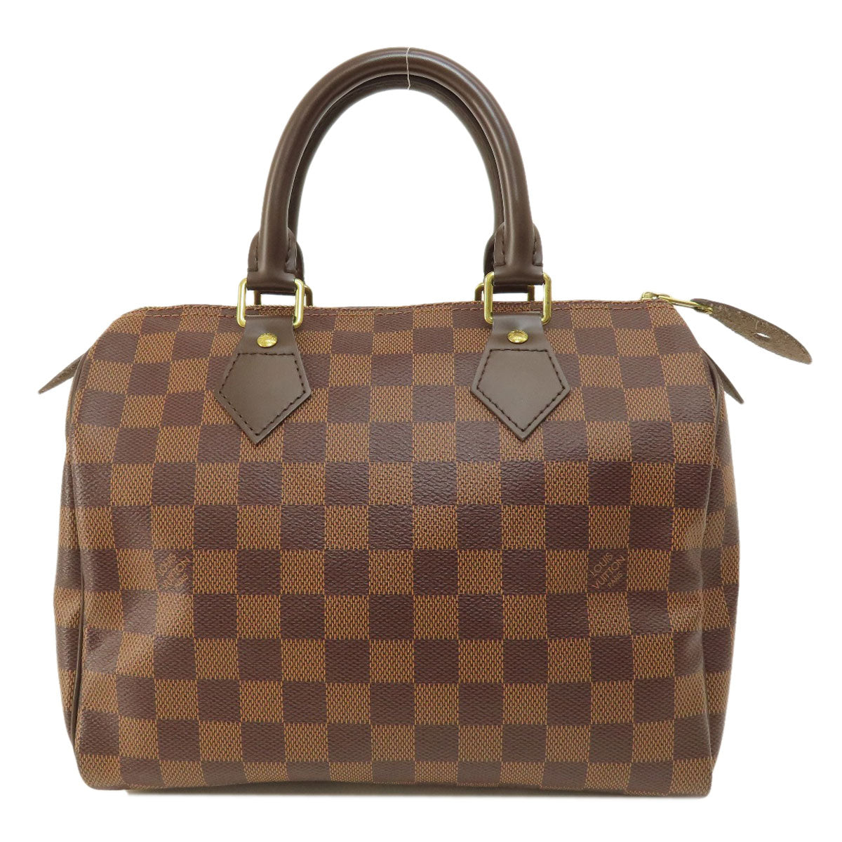 Louis Vuitton Boston Duffel Bag N41532 Damier Canvas Brown Speedy 25 Damier Ebene Women