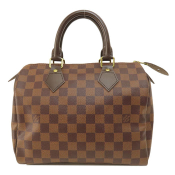 Louis Vuitton Boston Duffel Bag N41532 Damier Canvas Brown Speedy 25 Damier Ebene Women