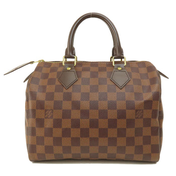 Louis Vuitton Boston Duffel Bag N41532 Damier Canvas Brown Speedy 25 Damier Ebene Women
