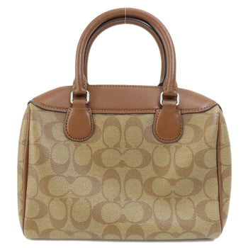 Coach Handbag F73119 Pvc Brown Signature 2Way Women