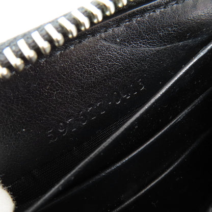 Gucci Long Wallet Purse 597677 Leather Black Embryoidery Women(Unisex)