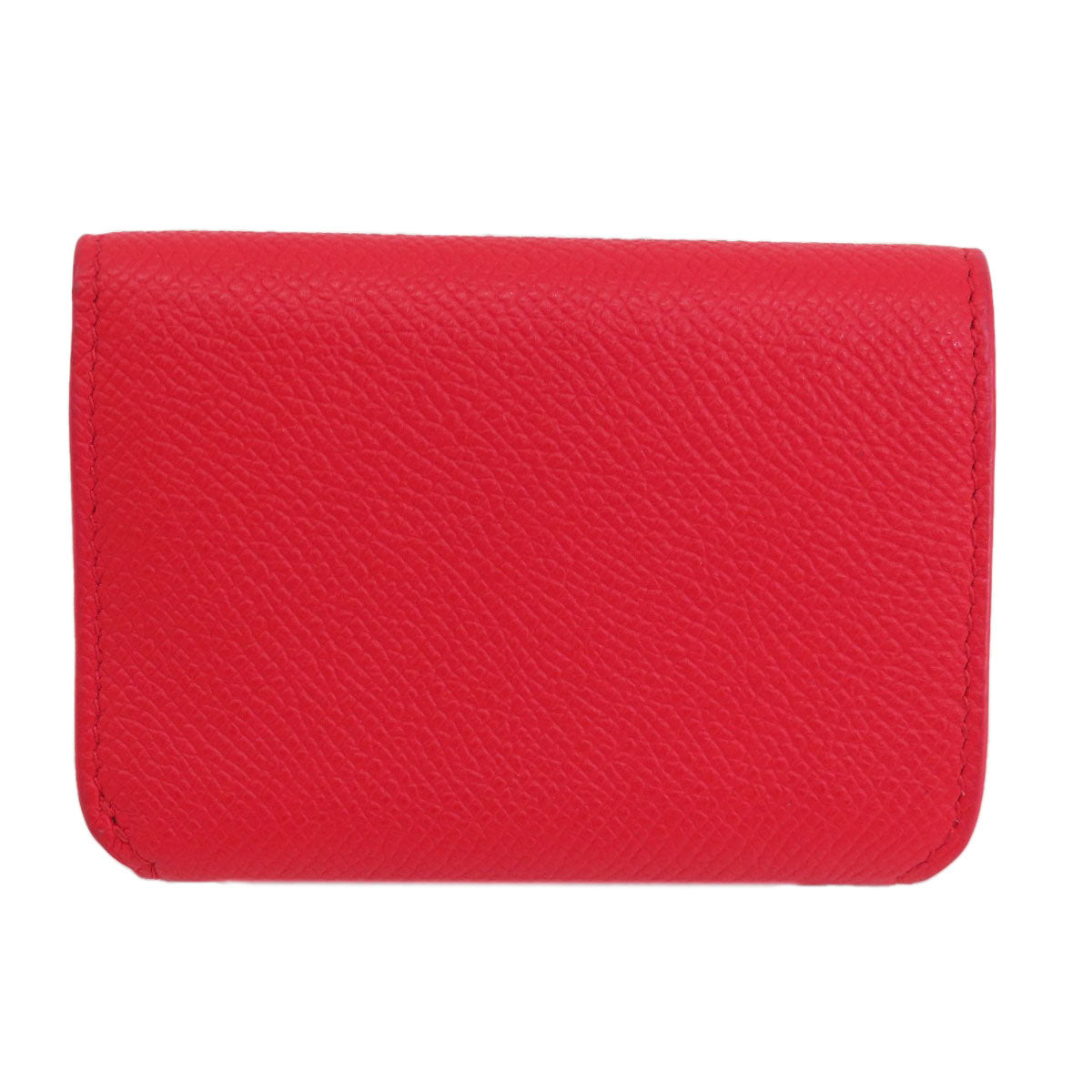 Balenciaga Bifold Wallet 601387 Leather Red Bb Logo Compact Wallet Women