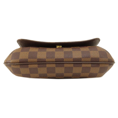 Louis Vuitton Shoulder Bag N51260 Damier Canvas Brown Musette Salsa Short Damier Ebene Women