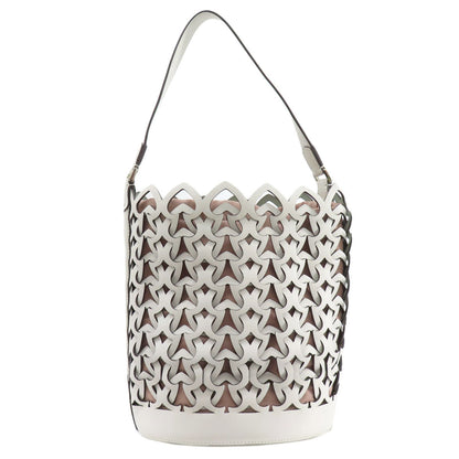 Kate Spade Tote Bag Leather White One Belt
