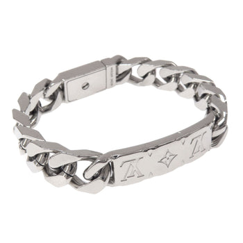 Louis Vuitton Bracelet M00269 Metallic Silver Chain Bracelet Monogram Women