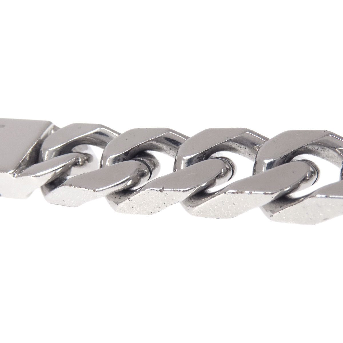 Louis Vuitton Bracelet M00269 Metallic Silver Chain Bracelet Monogram Women