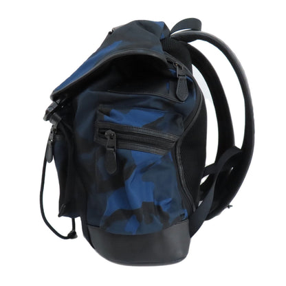 Coach Backpack F54783 Nylon Black Camouflage Pattern