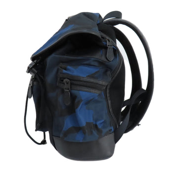 Coach Backpack F54783 Nylon Black Camouflage Pattern
