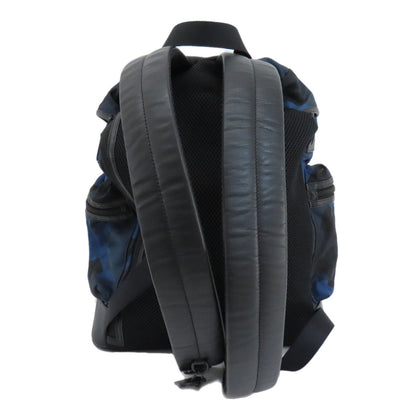 Coach Backpack F54783 Nylon Black Camouflage Pattern