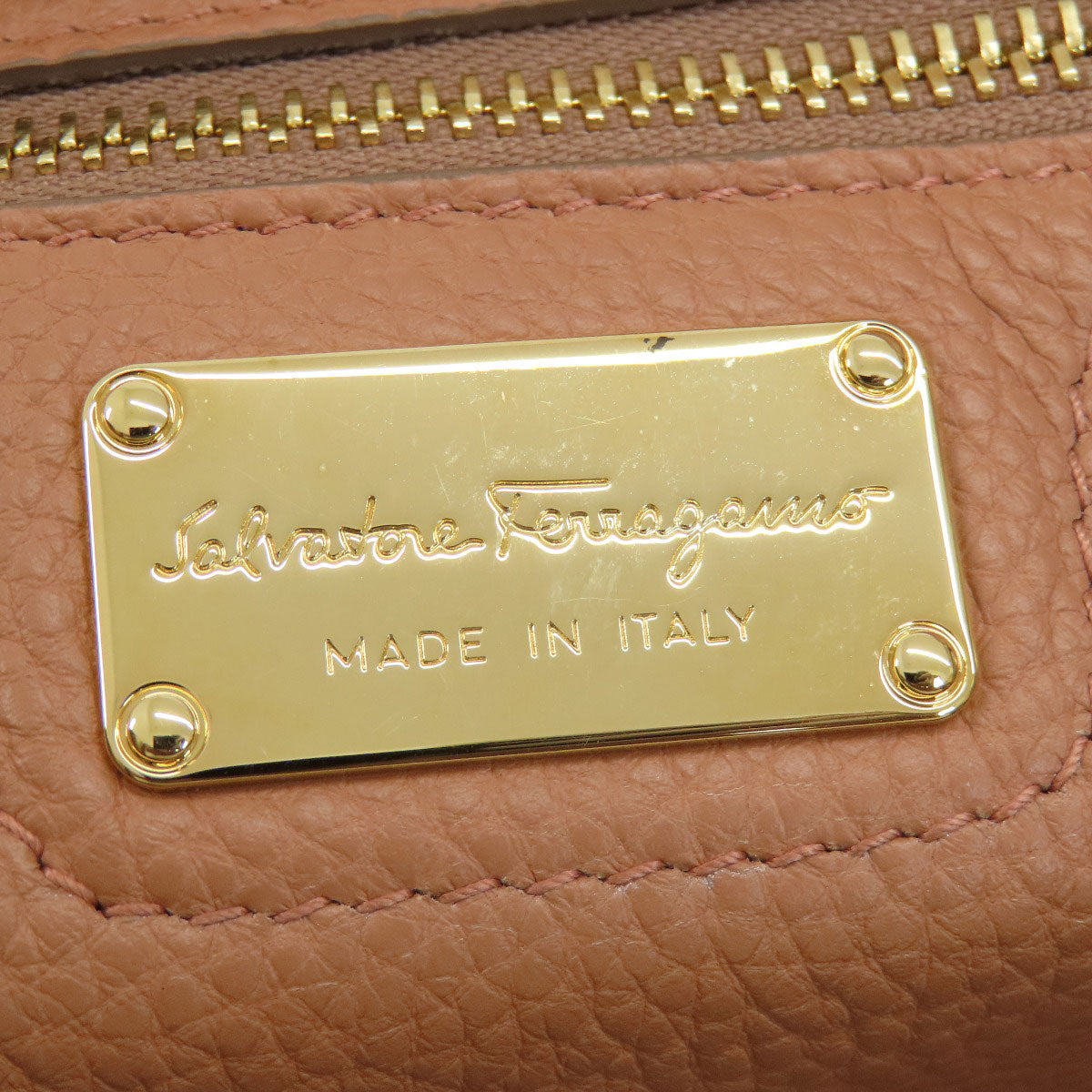 Salvatore Ferragamo Tote Bag Leather Pink Gancinimetal Women
