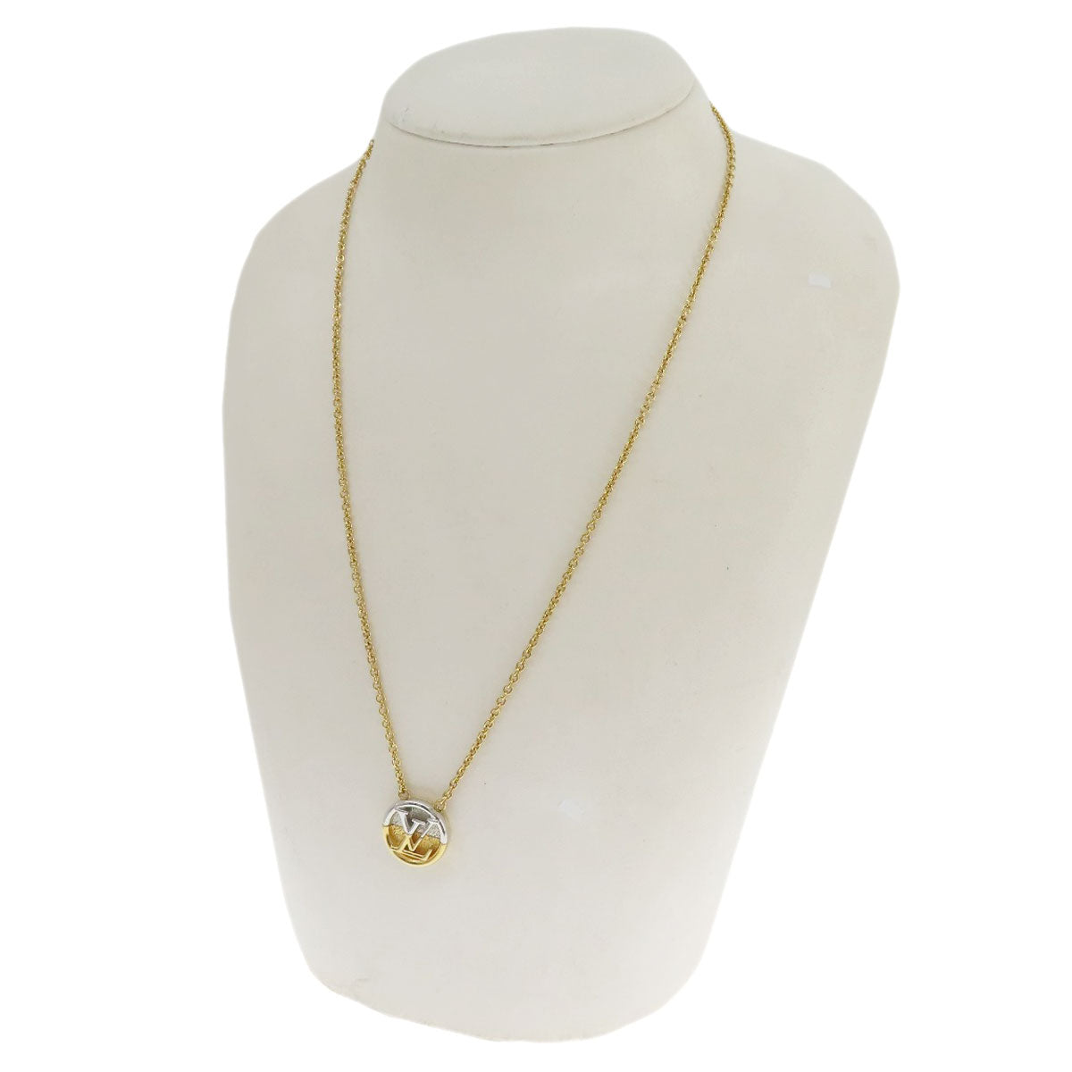 Louis Vuitton Necklace M69643 Metallic Gold Collier Ltov Women
