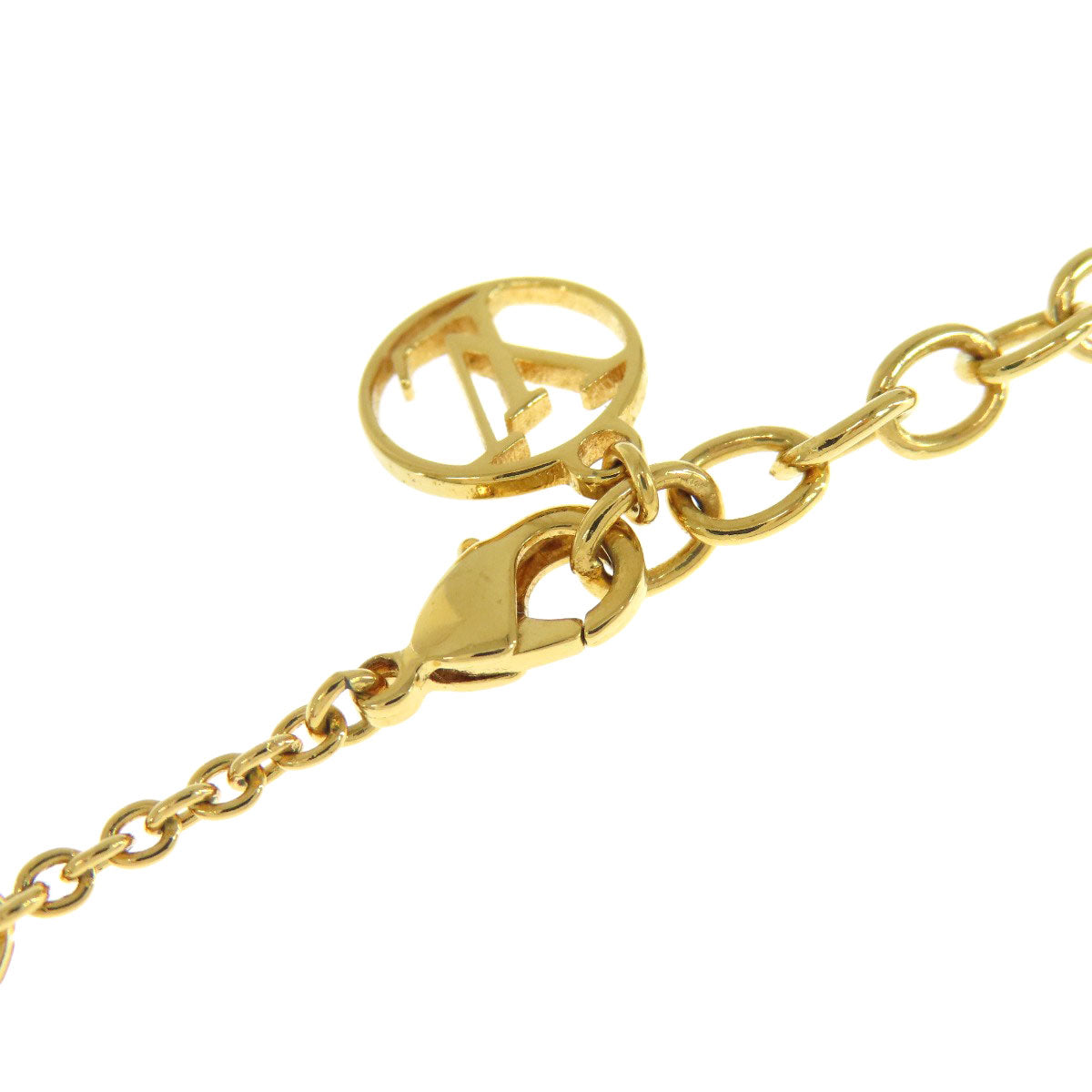 Louis Vuitton Necklace M69643 Metallic Gold Collier Ltov Women
