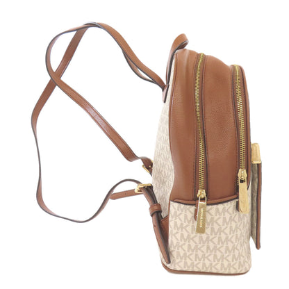 Michael Kors Backpack Pvc White Mk Signature Women