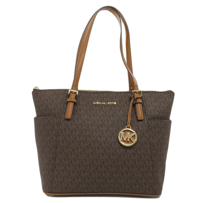 Michael Kors Tote Bag Pvc Brown Mk Signature Women