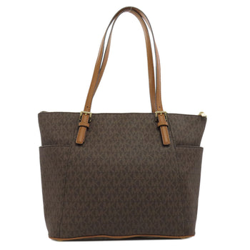 Michael Kors Tote Bag Pvc Brown Mk Signature Women