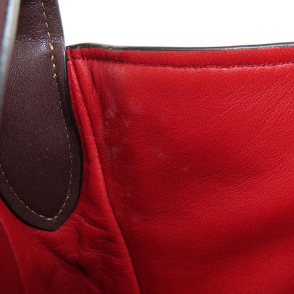 Coach Tote Bag 31674 Leather Red One Belt Women