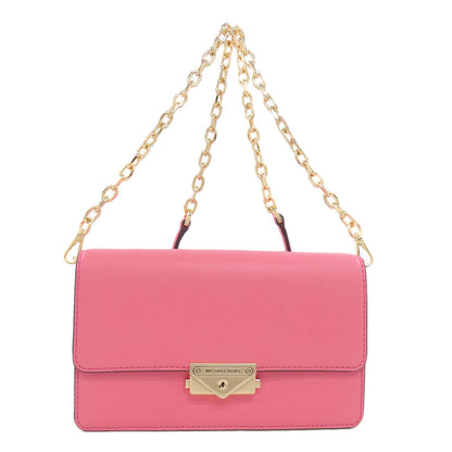 Michael Kors Shoulder Bag Leather Pink Long Shoulder Women