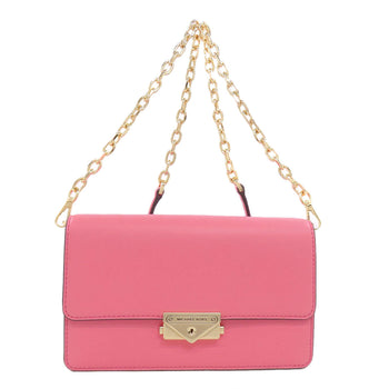 Michael Kors Shoulder Bag Leather Pink Long Shoulder Women