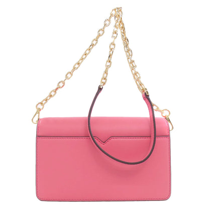 Michael Kors Shoulder Bag Leather Pink Long Shoulder Women