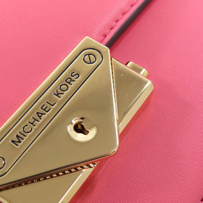 Michael Kors Shoulder Bag Leather Pink Long Shoulder Women