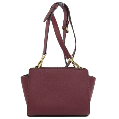 Michael Kors Shoulder Bag Pvc Wine-Red Logo Women