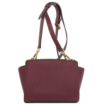 Michael Kors Shoulder Bag Pvc Wine-Red Logo Women
