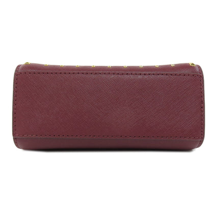 Michael Kors Shoulder Bag Pvc Wine-Red Logo Women
