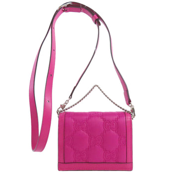 Gucci Shoulder Bag 723777 Nylon Pink Gg Long Shoulder 2Way