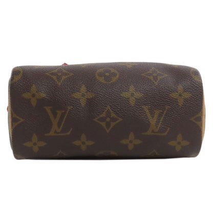 Louis Vuitton Tote Bag M81085 Monogram Canvas Brown Nano Speedy Women