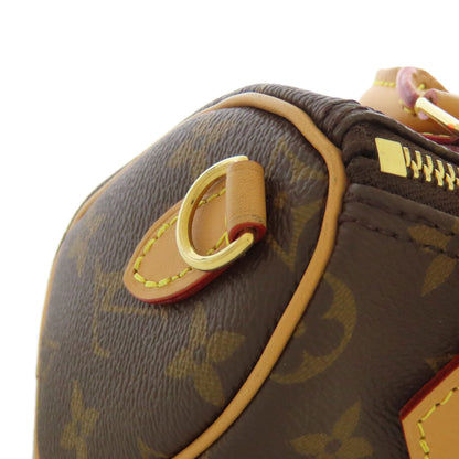 Louis Vuitton Tote Bag M81085 Monogram Canvas Brown Nano Speedy Women