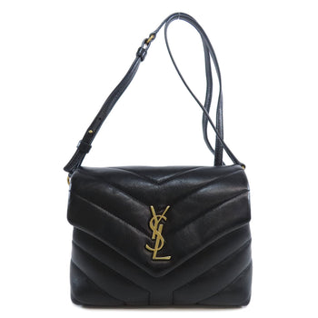 Saint Laurent Shoulder Bag 467072 Leather Black Lulu Toy Bag Women