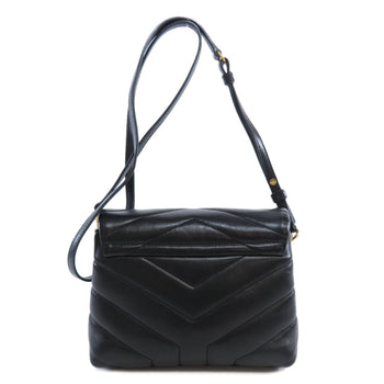 Saint Laurent Shoulder Bag 467072 Leather Black Lulu Toy Bag Women