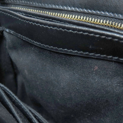 Saint Laurent Shoulder Bag 467072 Leather Black Lulu Toy Bag Women