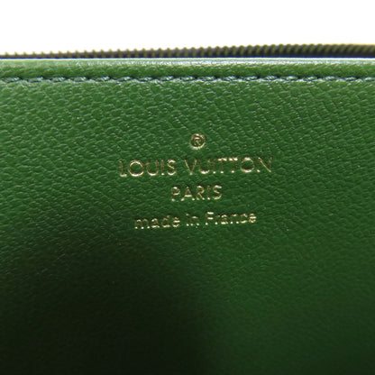 Louis Vuitton Long Wallet Purse Lambskin Navy Zippy Wallet Women