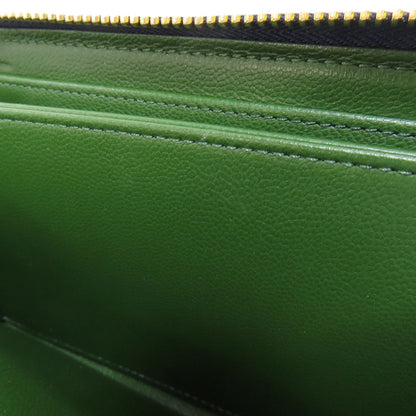 Louis Vuitton Long Wallet Purse Lambskin Navy Zippy Wallet Women