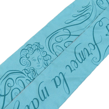 Hermes Scarf Silk Blue Twilly Women