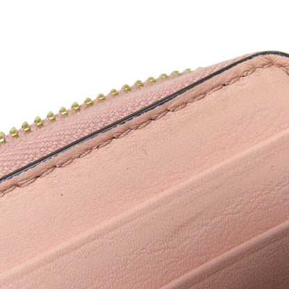 Gucci Long Wallet Purse 453158 Leather Pink Logo Women