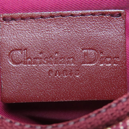 Christian Dior Coin Case Canvas Red Saddle Trotter Pattern Women